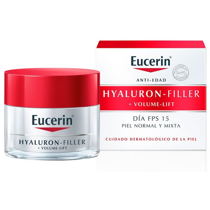 Eucerin Hyaluron Filler Creme de Dia Anti-Rugas Volume Lift Pele Normal e Mista 50ml